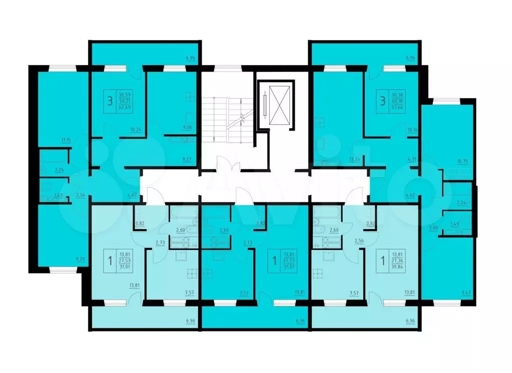 1-к. квартира, 31 м, 4/10 эт. - Фото 1