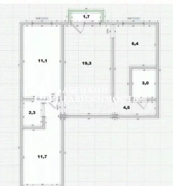 3-к кв. Санкт-Петербург Гранитная ул., 34 (58.3 м) - Фото 2