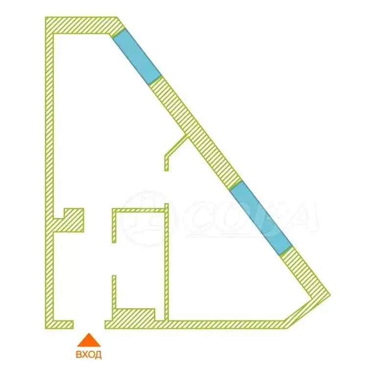 1-комнатная квартира: Тюмень, Ставропольская улица, 160 (34.4 м) - Фото 2