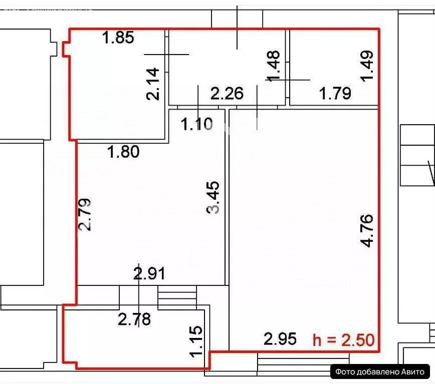 1-комнатная квартира: Пролетарий, Лесная улица, 4 (34.1 м) - Фото 1