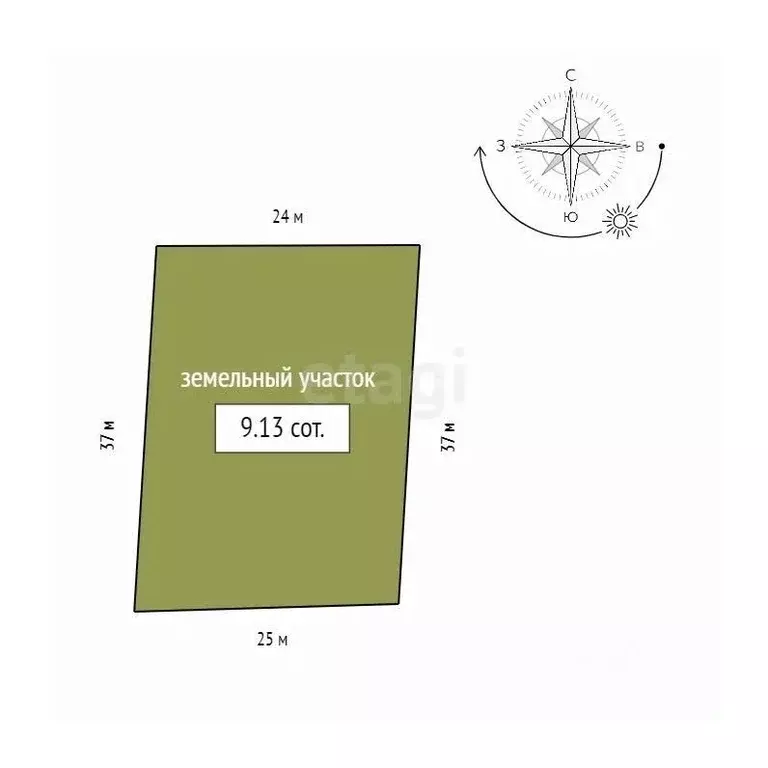 Участок в Красноярский край, Емельяновский муниципальный округ, ... - Фото 2