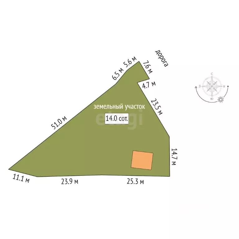 Участок в Саха (Якутия), Якутск ул. Московская, 25А (14.0 сот.) - Фото 1