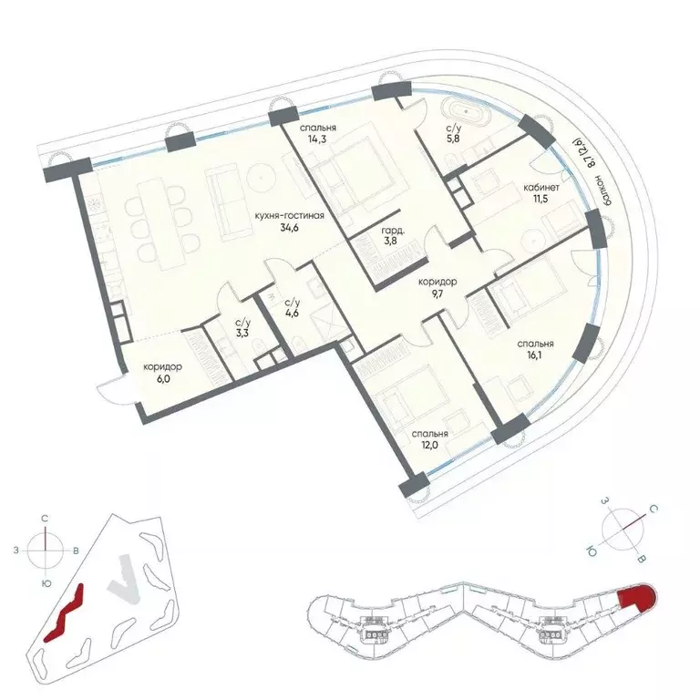 4-к кв. Москва ул. Нижние Мневники (124.7 м) - Фото 0