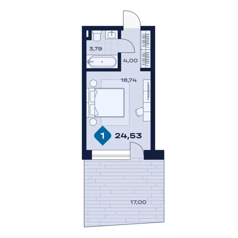 1-к кв. Свердловская область, Сысерть апарт-отель Панорама тер.,  ... - Фото 1