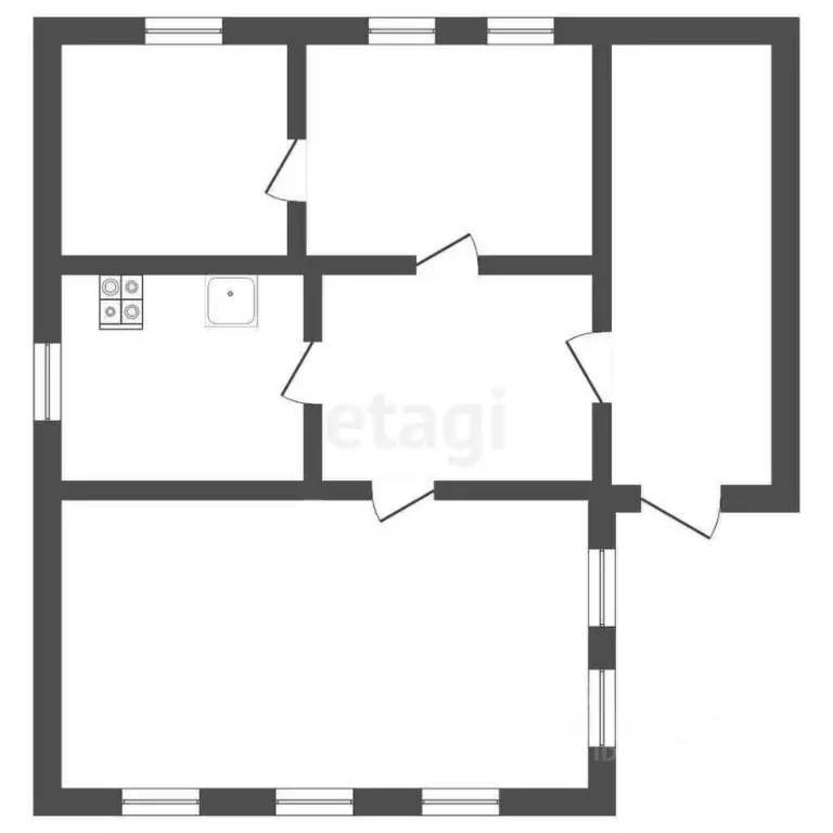 Дом в Саратовская область, Романовка рп ул. Набережная, 57 (55 м) - Фото 1