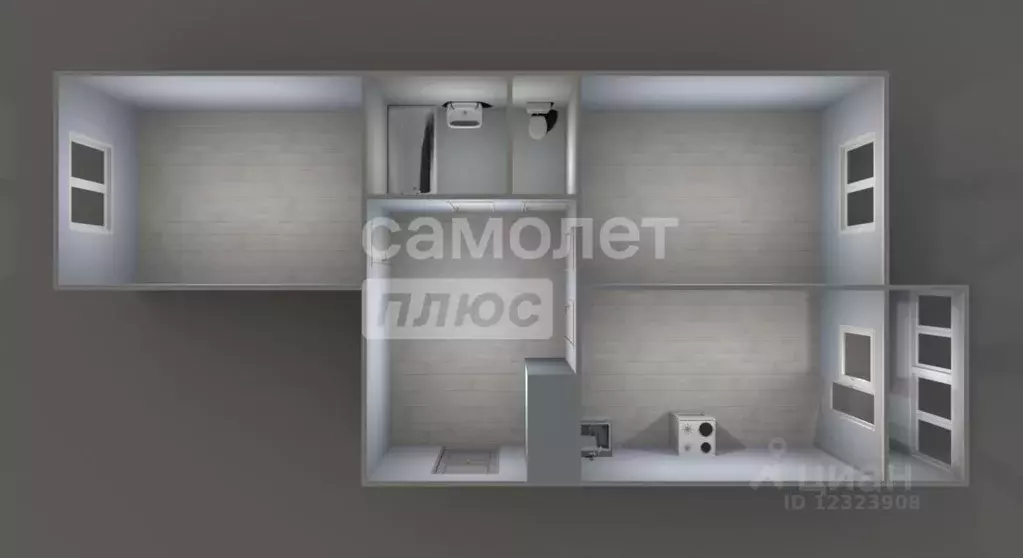 2-к кв. Московская область, Подольск Ново-Сырово мкр, ул. Кольцевая, 3 ... - Фото 2