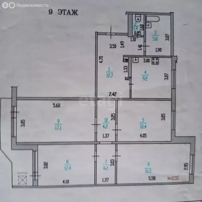 4-комнатная квартира: Барнаул, Балтийская улица, 43 (95.7 м) - Фото 1