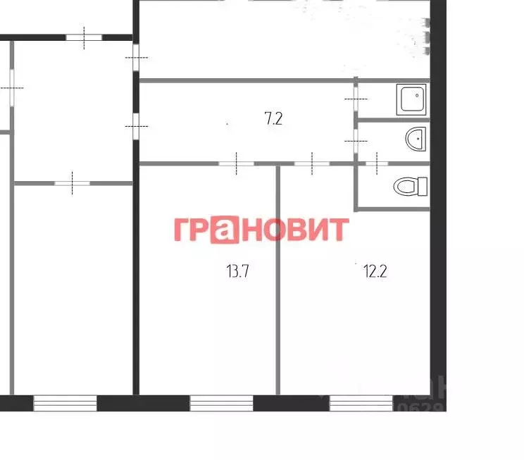 1-к кв. Новосибирская область, Обь ул. ЖКО Аэропорта, 27 (35.4 м) - Фото 2