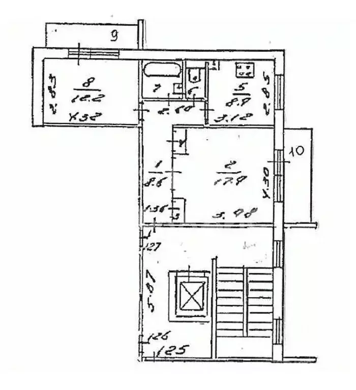 2-к кв. Московская область, Королев Коммунальная ул., 38 (55.6 м) - Фото 1