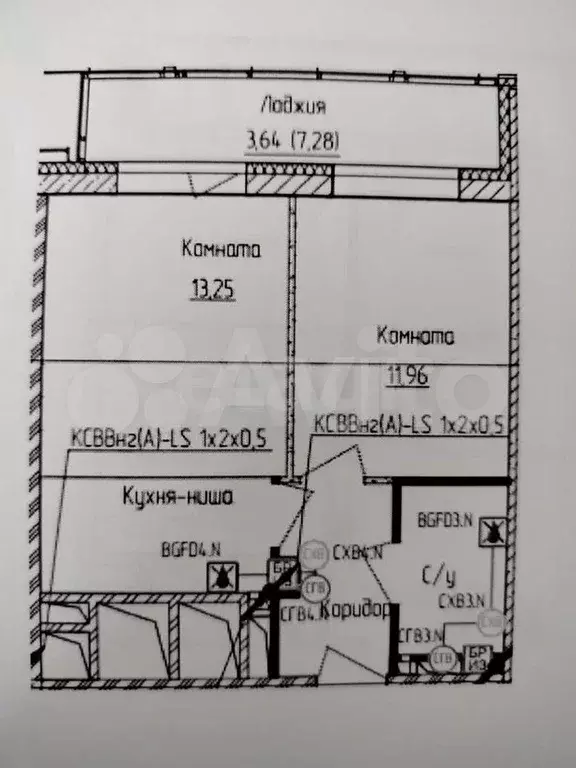 2-к. квартира, 41 м, 4/25 эт. - Фото 0