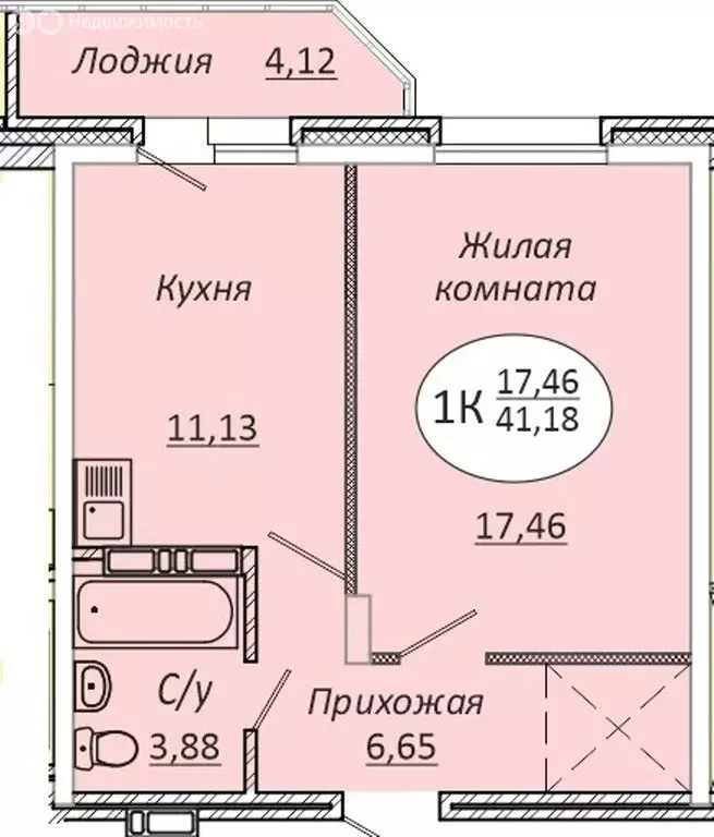 1-комнатная квартира: Новосибирск, 2-я Воинская улица, 53 (41 м) - Фото 0