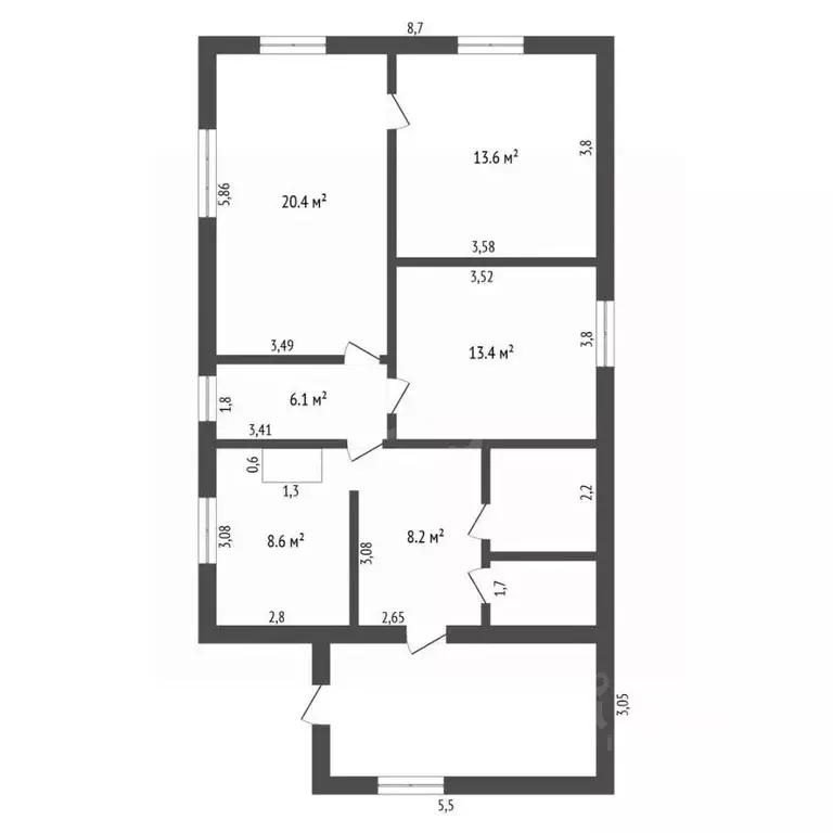 Дом в Амурская область, Завитинск ул. Арбатского, 165Б (76 м) - Фото 1