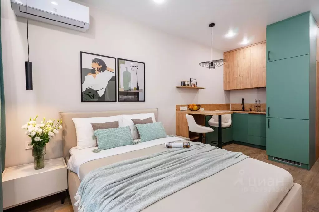 Студия Краснодарский край, Сочи ул. Искры, 66/9к7 (22.0 м) - Фото 1