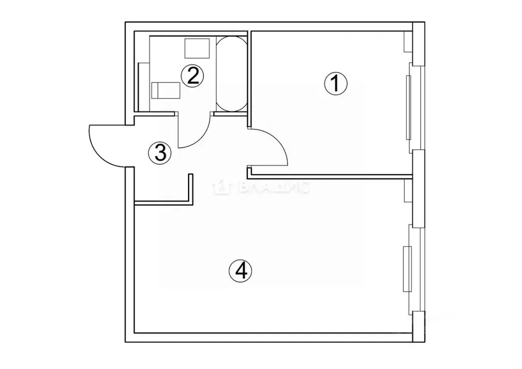 1-к кв. Москва Складочная ул., 8к2 (39.2 м) - Фото 2