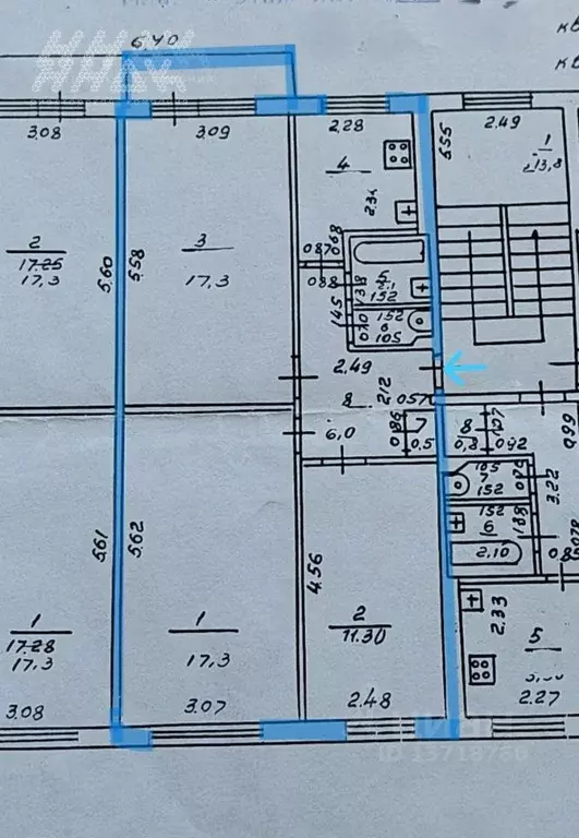 3-к кв. Нижегородская область, Нижний Новгород ул. Гаугеля, 14 (62.3 ... - Фото 1