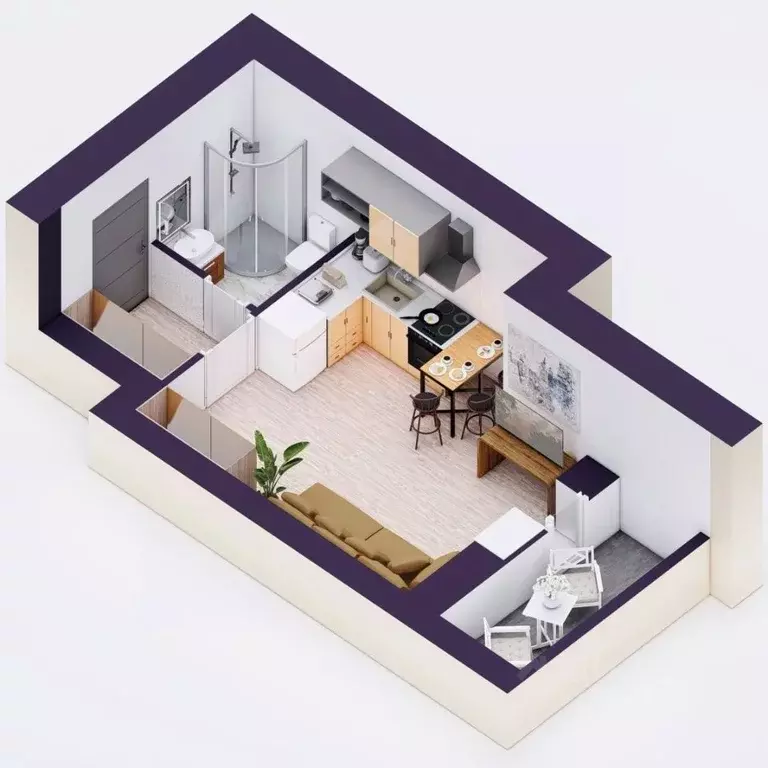 Студия Башкортостан, Уфа Кавказская ул., 24 (23.56 м) - Фото 2