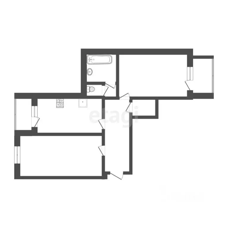 2-к кв. Тверская область, Тверь ул. Макарова, 4к2 (62.3 м) - Фото 2