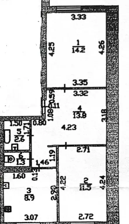 2-к кв. Татарстан, Нижнекамск ул. Рифката Гайнуллина, 10 (52.3 м) - Фото 1