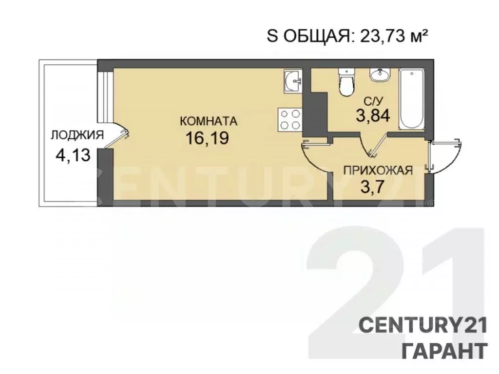 Студия Ленинградская область, Всеволожский район, Заневское городское ... - Фото 2