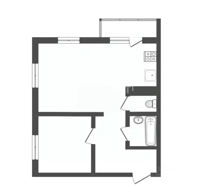 2-к кв. Тюменская область, Тюмень ул. Дмитрия Менделеева, 2 (51.9 м) - Фото 2