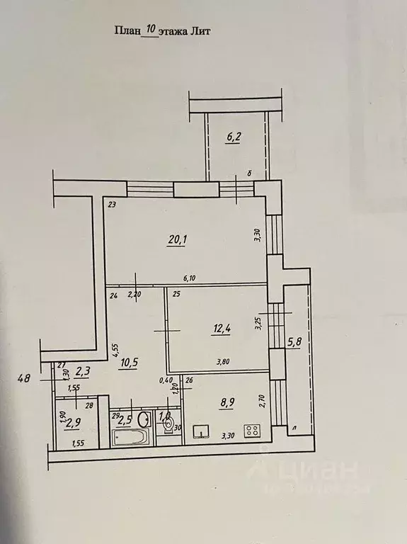 2-к кв. Самарская область, Самара Пугачевская ул., 10А (60.0 м) - Фото 0