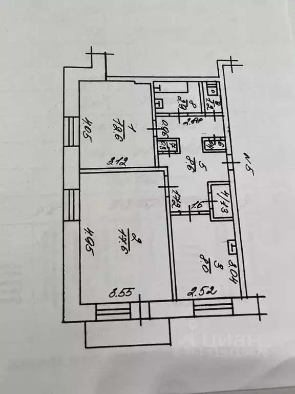 2-к кв. Саха (Якутия), Якутск Марха мкр, Совхозная ул., 8 (53.0 м) - Фото 0
