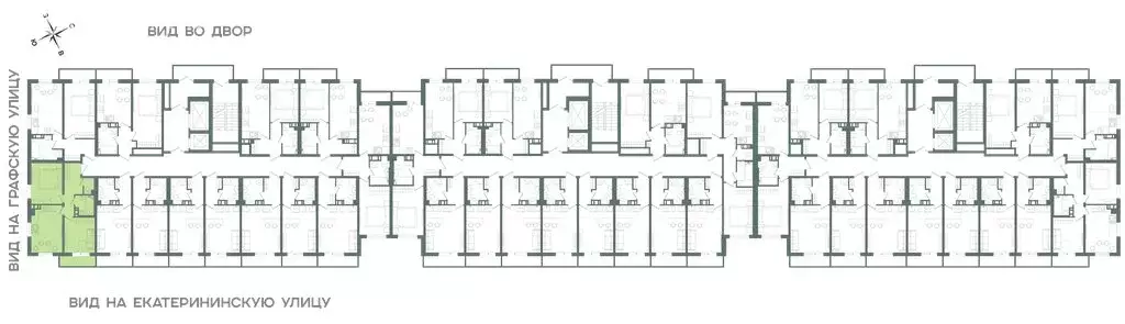 2-комнатная квартира: Мурино, Екатерининская улица, 11 (42.3 м) - Фото 1