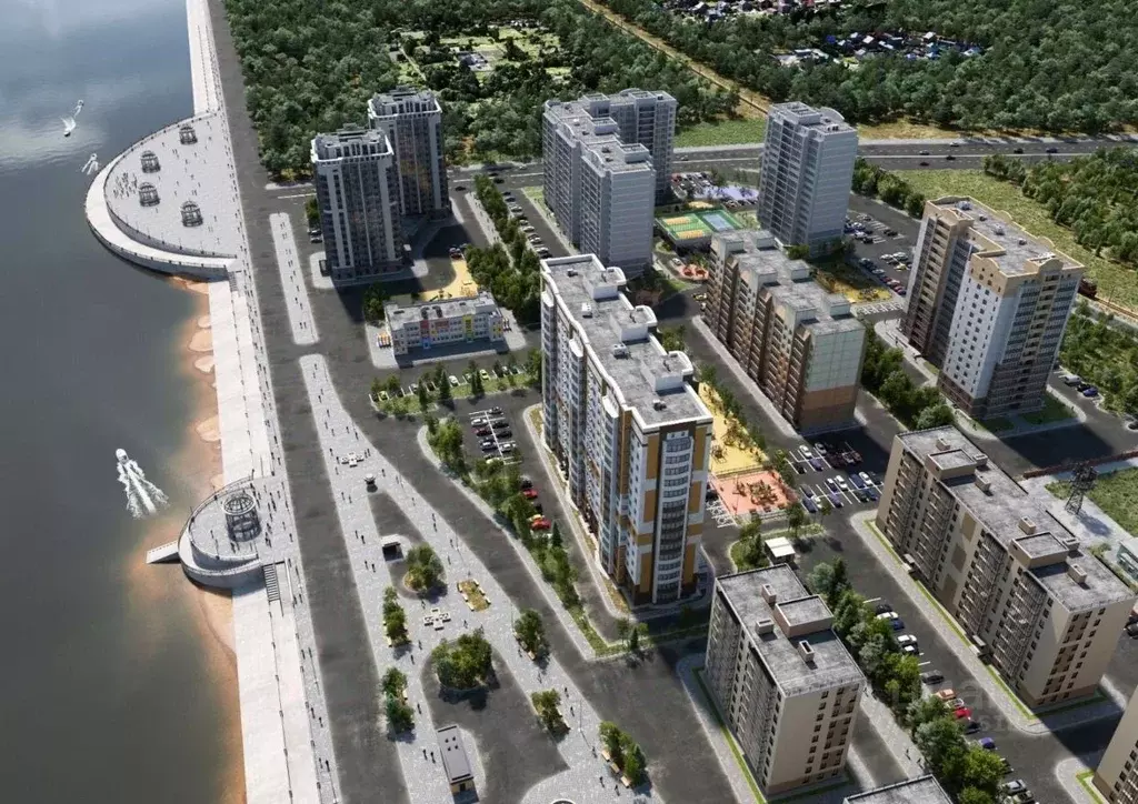 2-к кв. Амурская область, Благовещенск Лазурный Берег жилой комплекс ... - Фото 2