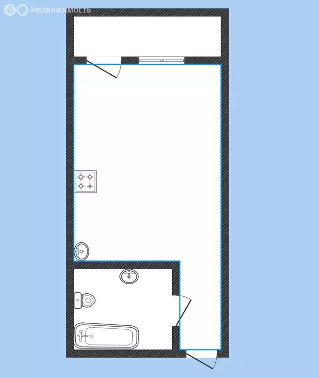 Квартира-студия: Иркутск, улица Красный Путь, 63 (28.32 м) - Фото 1