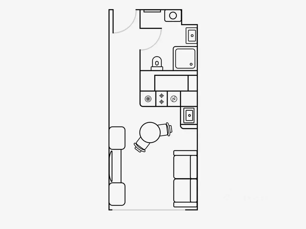 Студия Москва Шелепихинская наб., 34к4 (24.0 м) - Фото 2