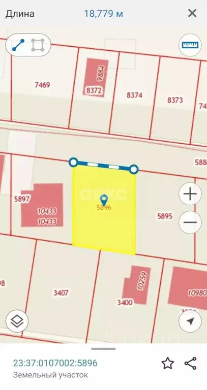 Участок в Краснодарский край, Анапа ул. Сергея Молчанова, 6 (5.0 сот.) - Фото 2