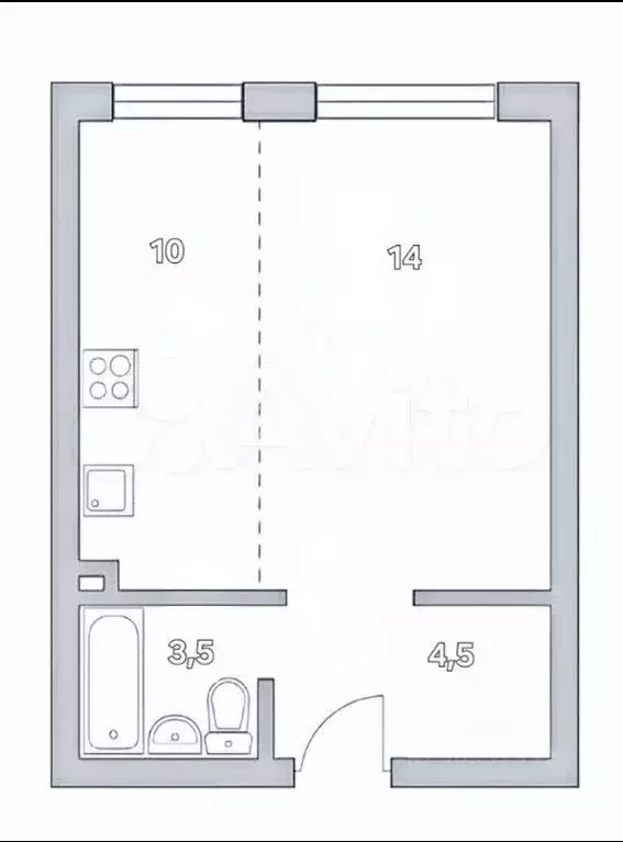 Квартира-студия, 31,5 м, 22/32 эт. - Фото 0