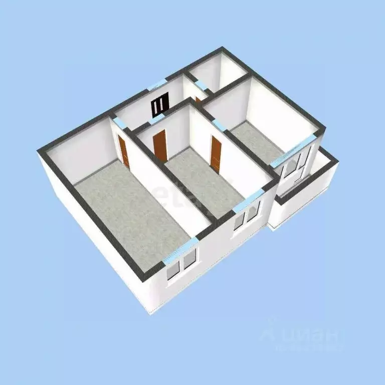 2-к кв. Краснодарский край, Геленджик Туристическая ул., 4Гк2А (58.4 ... - Фото 1