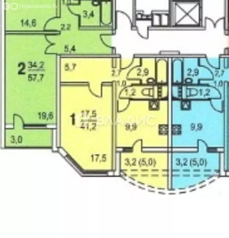 1-комнатная квартира: Москва, Большая Очаковская улица, 1 (41.2 м) - Фото 1