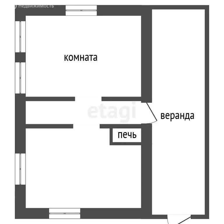 Дом в село Борисовка, Северный переулок (32.8 м) - Фото 1