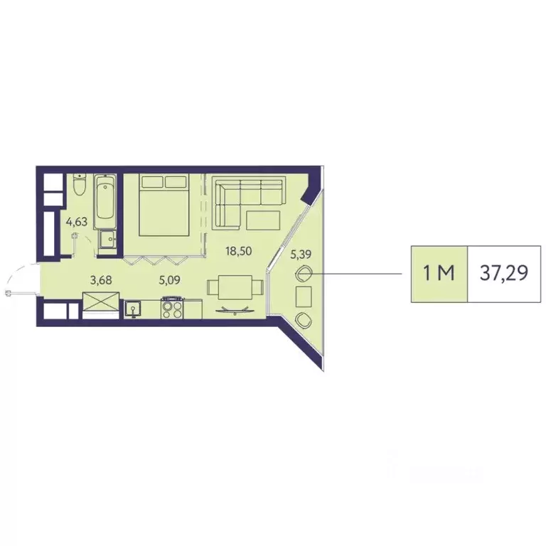 1-к кв. Крым, Ялта муниципальный округ, Виноградное пгт Новая Ливадия ... - Фото 1