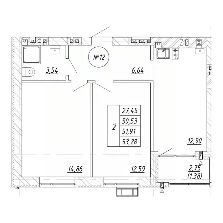 2-к кв. Калининградская область, Зеленоградск  (53.28 м) - Фото 0