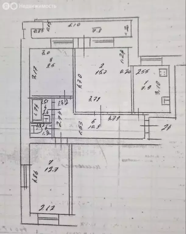3-комнатная квартира: Казань, улица Хусаина Мавлютова, 46 (64.61 м) - Фото 0