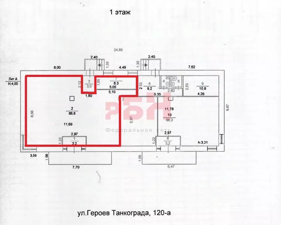 Помещение свободного назначения в Челябинская область, Челябинск ул. ... - Фото 1