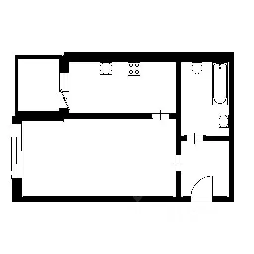 1-к кв. Севастополь ул. Челюскинцев, 57/2 (29.7 м) - Фото 1