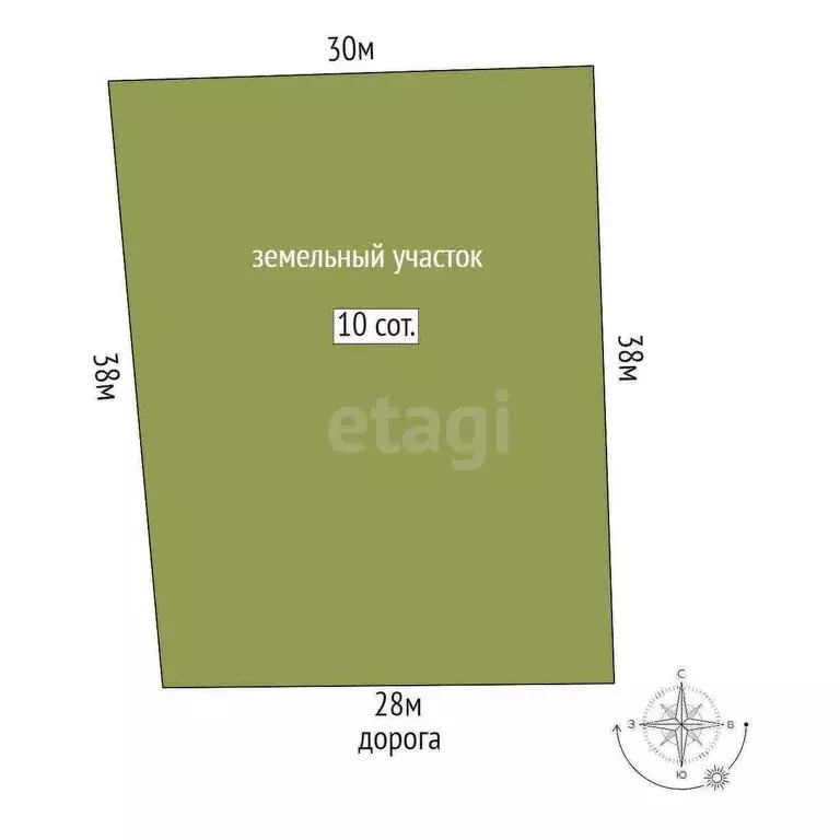 Участок в село Старая Заимка, Заречная улица (10 м) - Фото 1