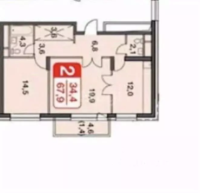 2-к кв. Москва ул. Вавилова, 27 (65.7 м) - Фото 2