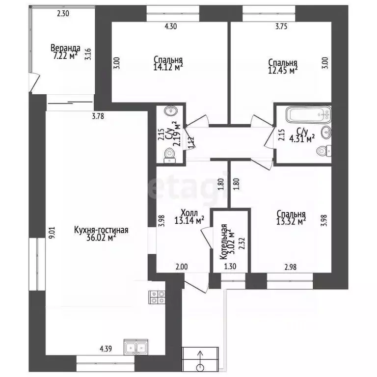 Дом в Ярославская область, Ярославский муниципальный округ, с. ... - Фото 2