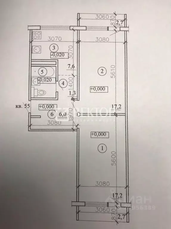2-к кв. Ивановская область, Тейково ул. 1-я Комовская, 4 (52.0 м) - Фото 2