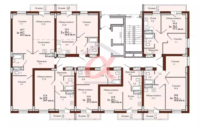 3-комнатная квартира: Кемерово, улица Тухачевского, 29Б (55.1 м) - Фото 0