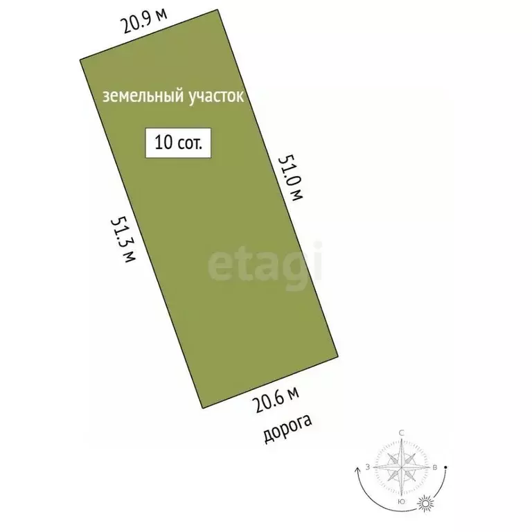 Участок в Мордовия, Кочкуровский район, с. Сабаево  (10.0 сот.) - Фото 1