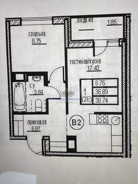 2-к. квартира, 40 м, 15/20 эт. - Фото 0