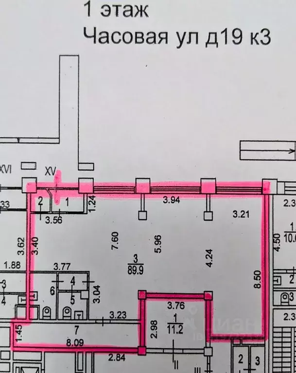 Помещение свободного назначения в Москва Часовая ул., 19к3 (114 м) - Фото 1