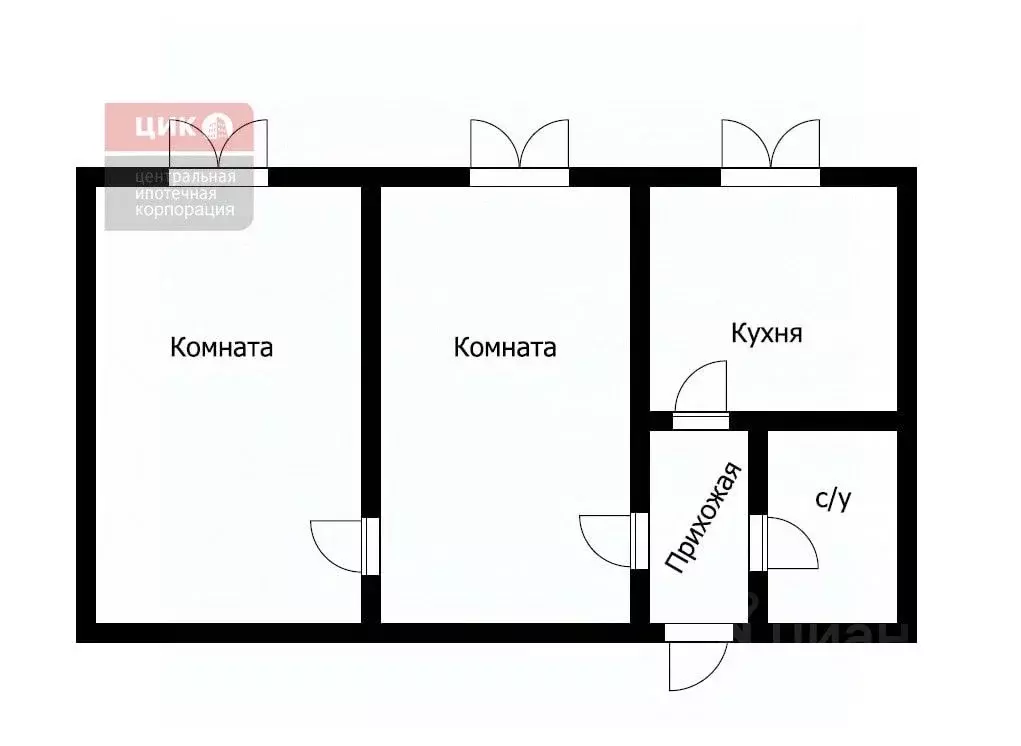 2-к кв. Рязанская область, Новомичуринск г. Пронский муниципальный ... - Фото 2