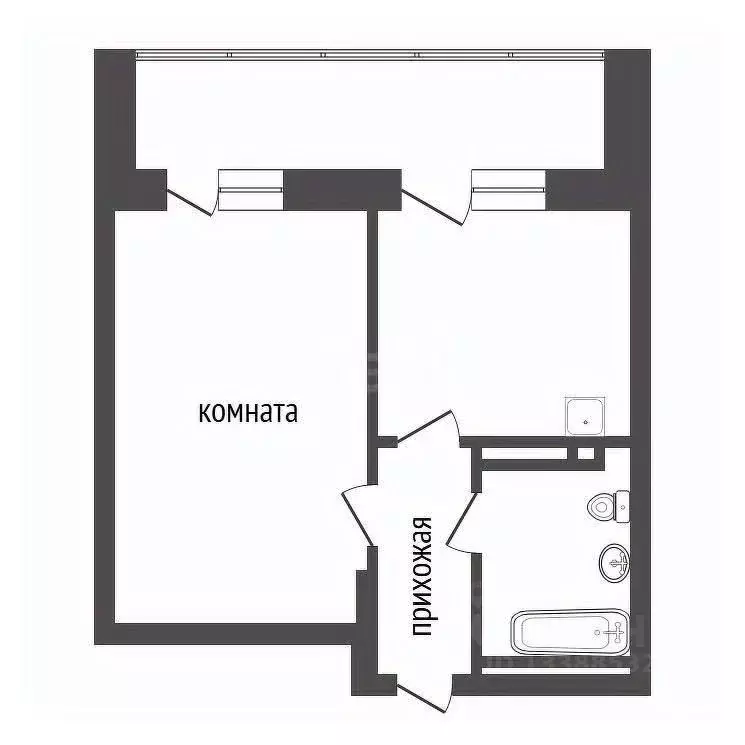 1-к кв. Красноярский край, Красноярск наб. Ярыгинская, 11 (35.7 м) - Фото 1
